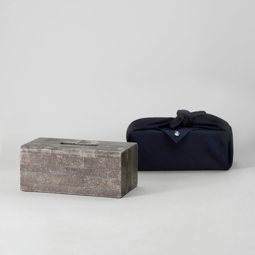 Tissue Box Parallel Tissue Box, Long, Parallel Line Shagreen – Alexander Lamont's Gift Shop