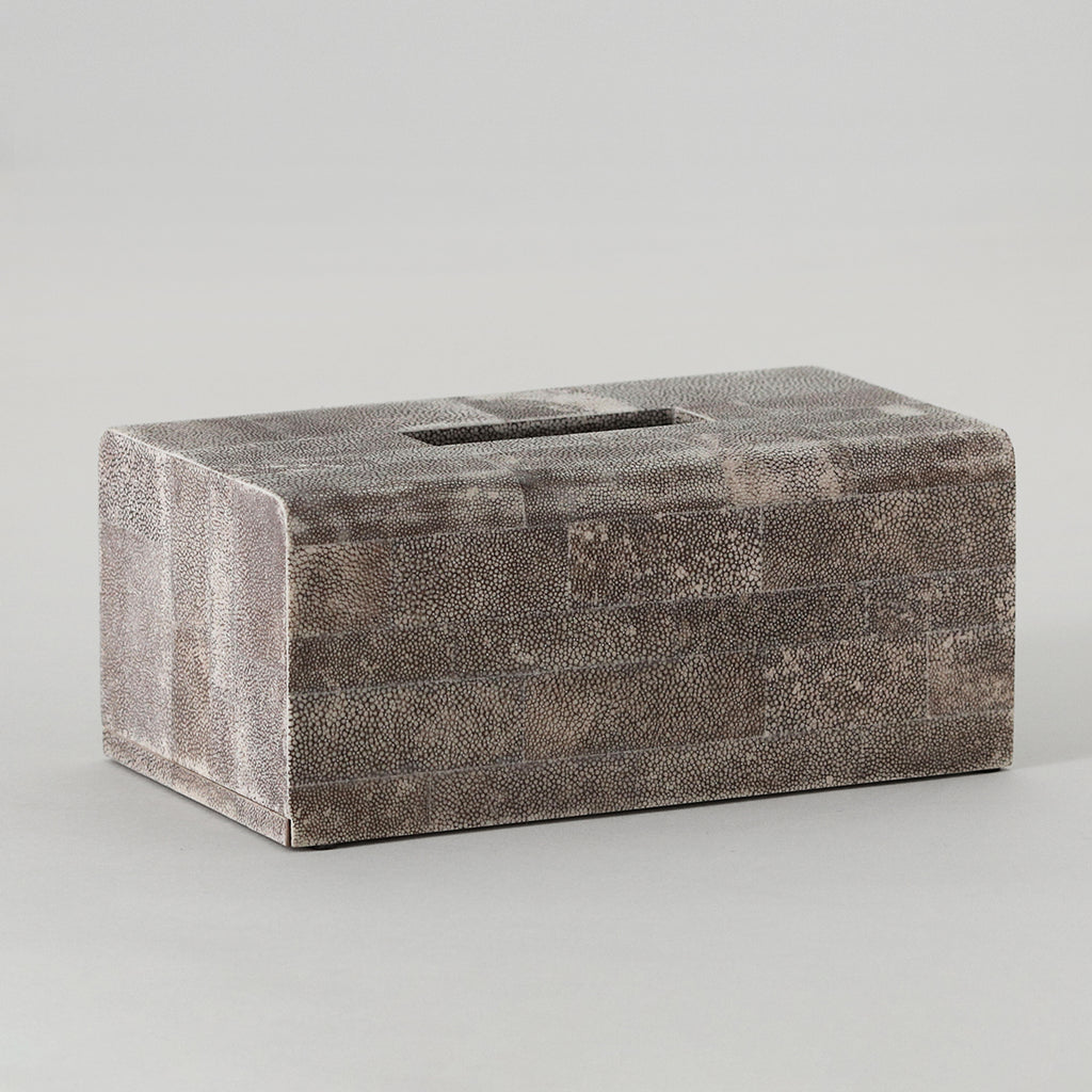 Tissue Box, Long, Parallel Line Shagreen – Alexander Lamont's Gift Shop