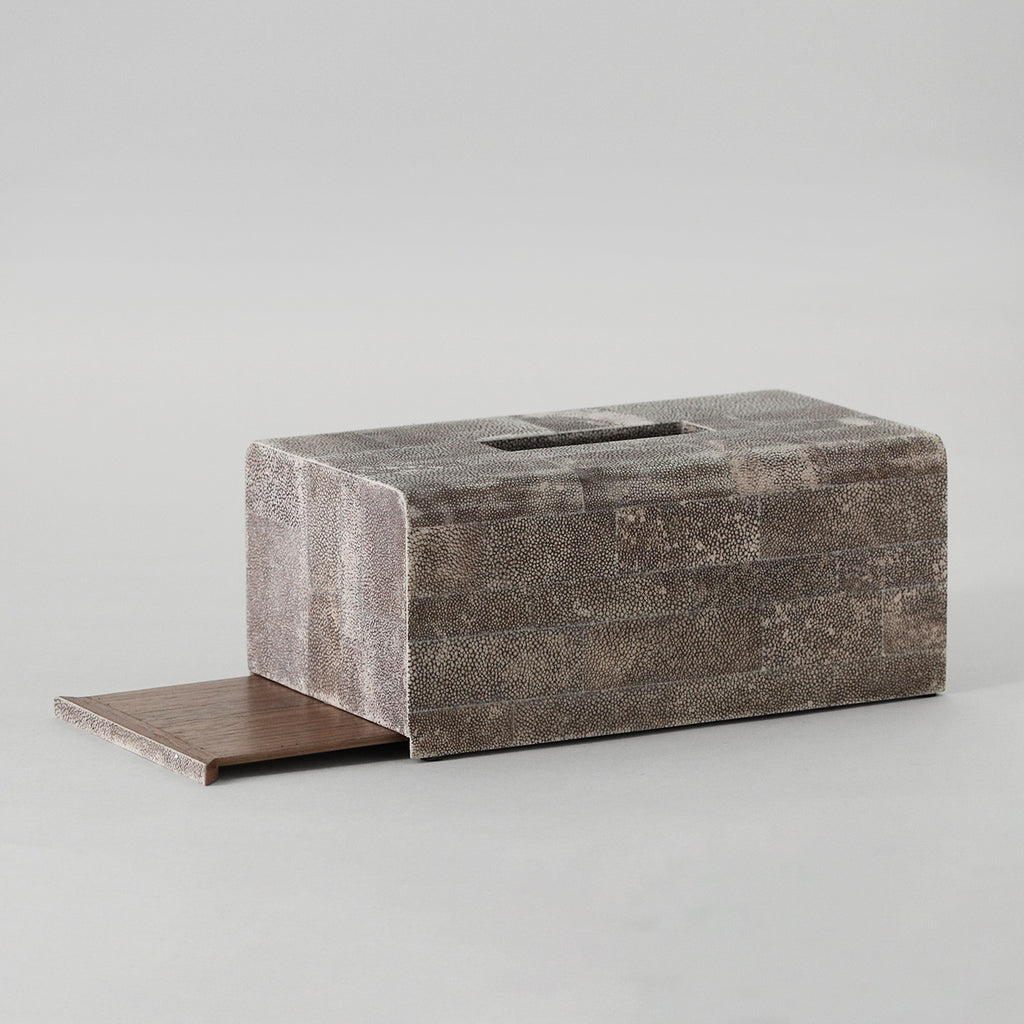Tissue Box Parallel Tissue Box, Long, Parallel Line Shagreen – Alexander Lamont's Gift Shop