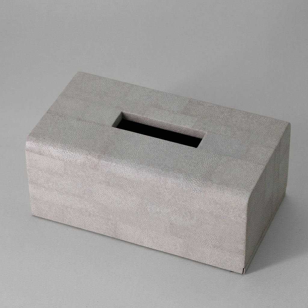 Tissue Box, Long, Parallel Line Shagreen – Alexander Lamont's Gift Shop