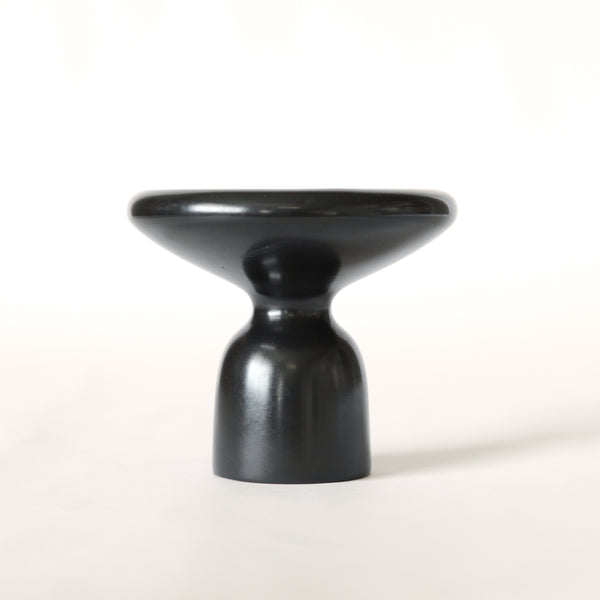 Platter Candleholder, Black