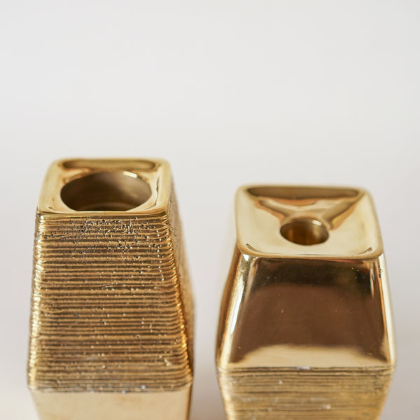 Hydra Candleholder Low - Polished Brass