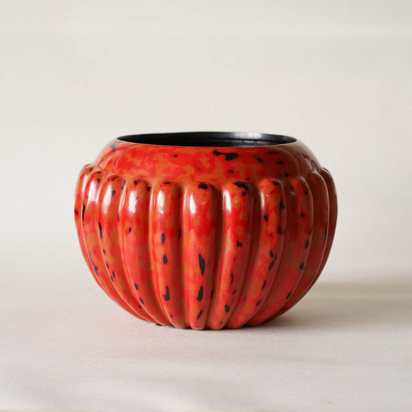 Ribbed Bowl, Red