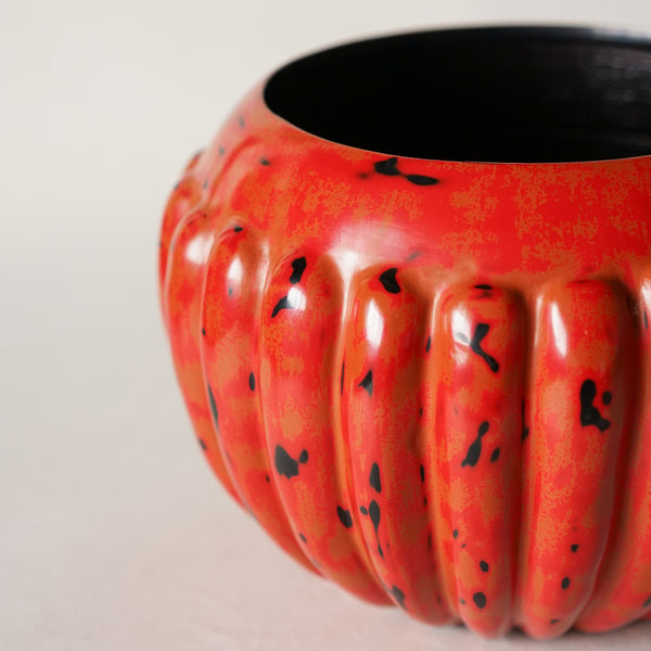 Ribbed Bowl, Red