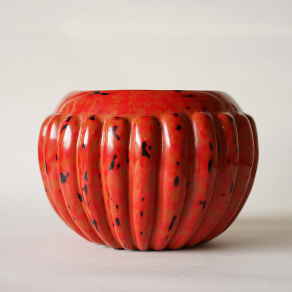 Ribbed Bowl, Red