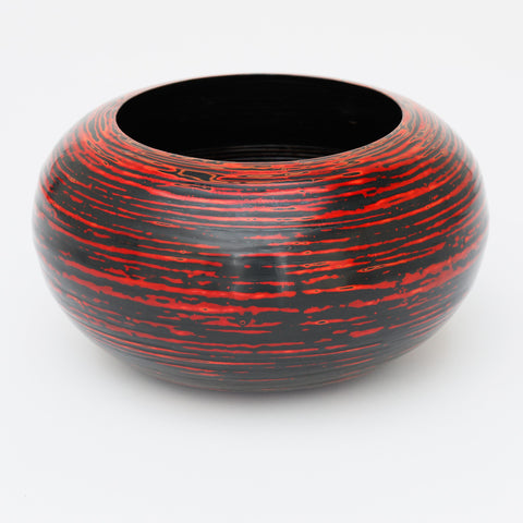 Spin Bowl - Red and Black, L