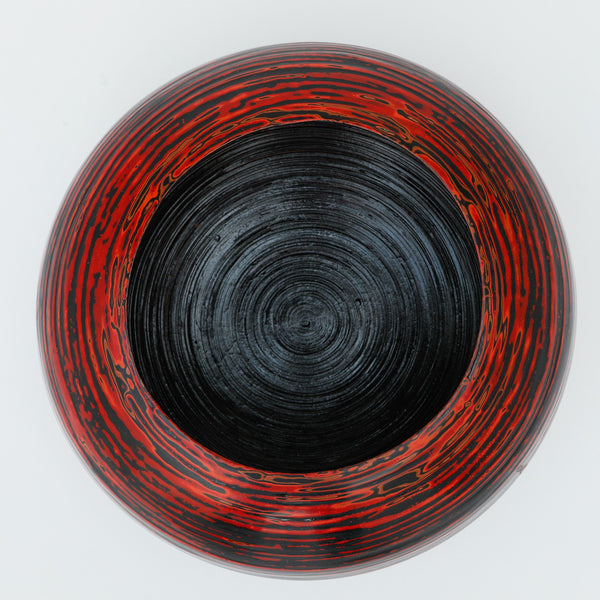 Spin Bowl - Red and Black, L
