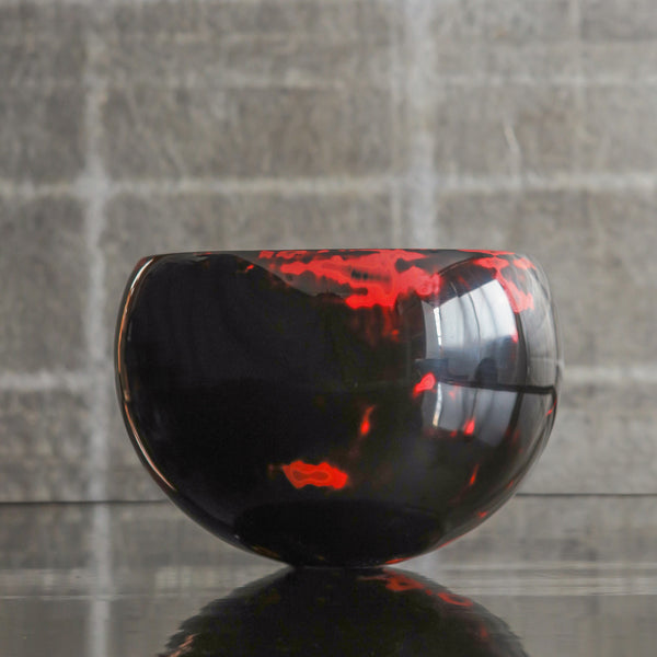 Boshu Bowl - Slight Red Negoro, L