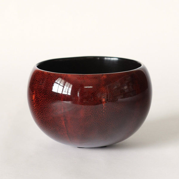 Boshu Bowl - Red Shagreen Lacquer, S